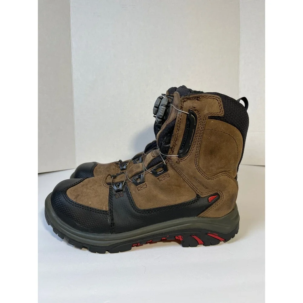 Red Wing Waterproof Safety‎ Toe BOA Lacing Work Boots Brown Black Size 8 EE